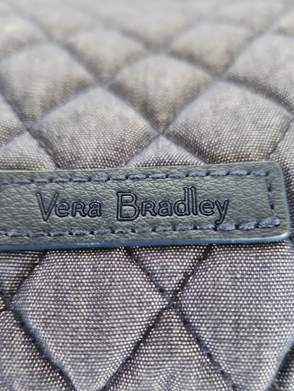 Vera Bradley Quilted Baby Bag in Dusty Blue